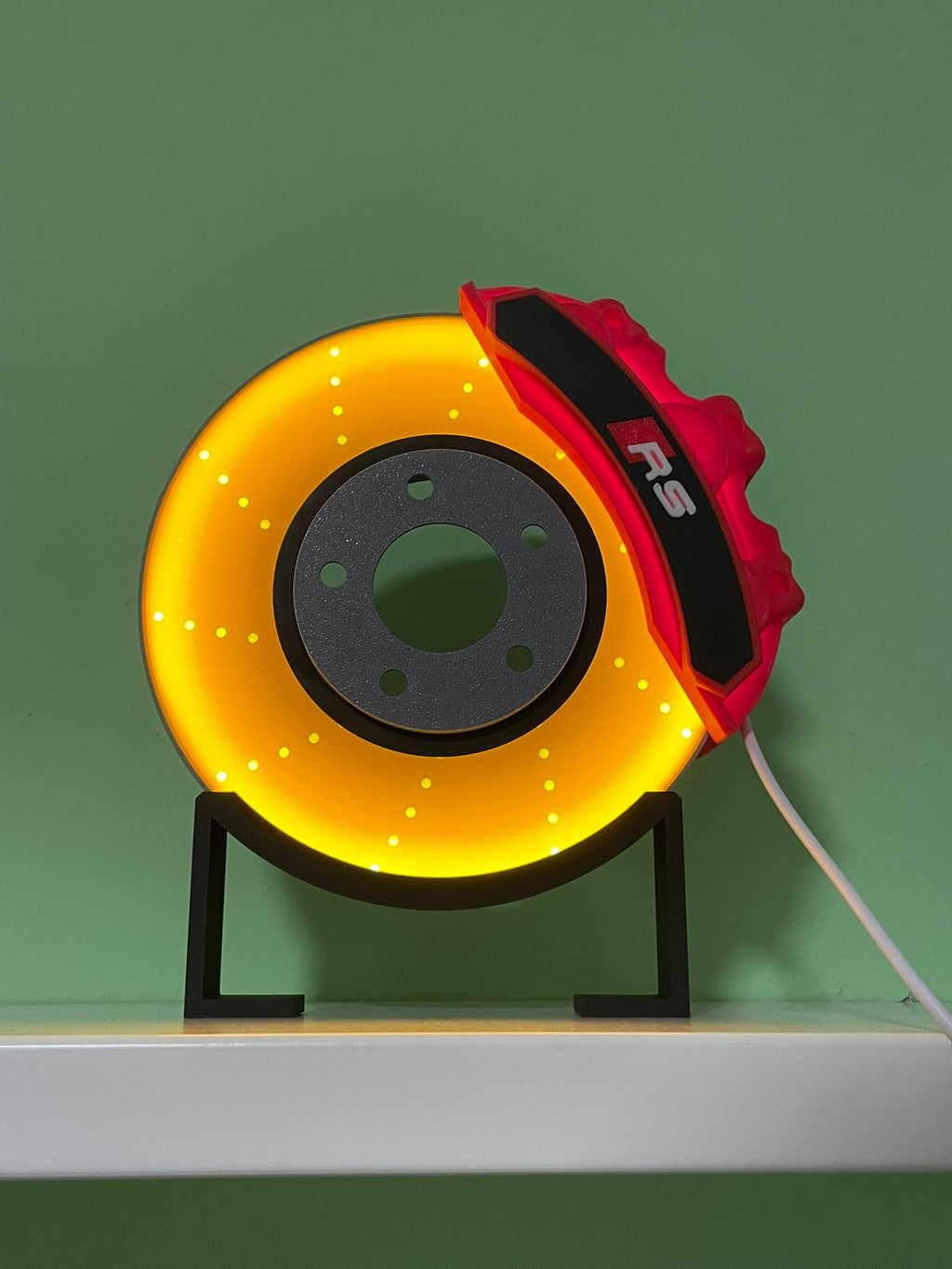 Disco freno luminoso