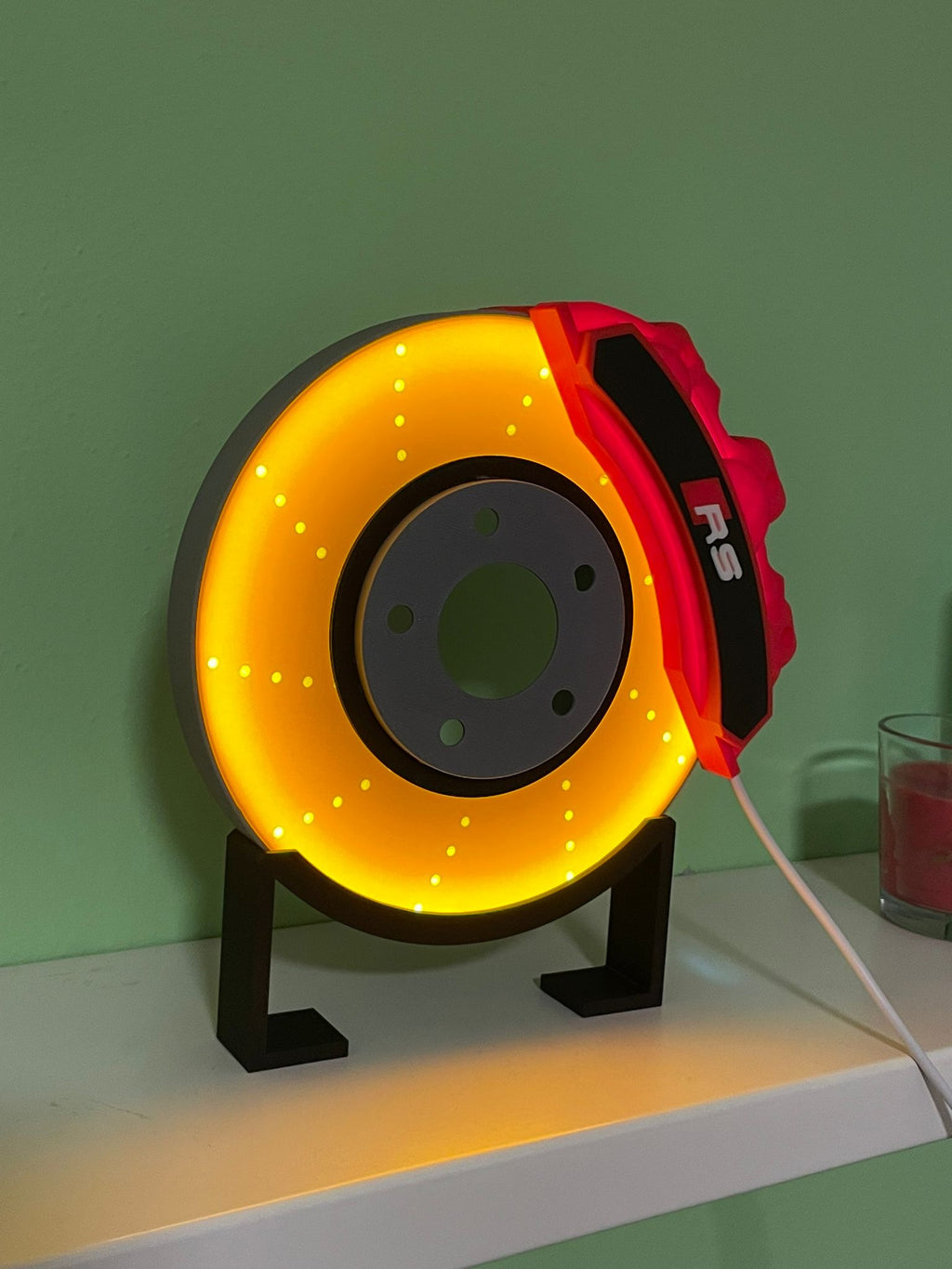 Disco freno luminoso